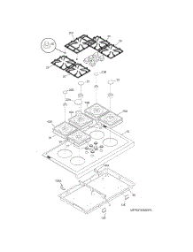 Main Top parts for Kenmore Range 790.76503510 (79076503510, 790 76503510) from AppliancePartsPros.com