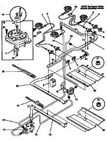 Burner parts for Kenmore Range 790.77471790 (79077471790, 790 77471790) from AppliancePartsPros.com