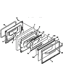 Door parts for Kenmore Range 790.77475790 (79077475790, 790 77475790) from AppliancePartsPros.com