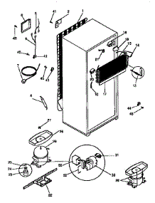 Unit Parts parts for Kenmore Refrigerator 253.9348700 (2539348700, 253 9348700) from AppliancePartsPros.com