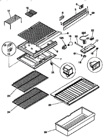 Shelves And Accessories parts for Kenmore Refrigerator 253.9363002 (2539363002, 253 9363002) from AppliancePartsPros.com