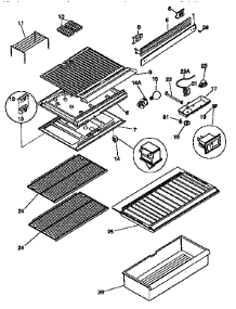 Shelves And Accessories parts for Kenmore Refrigerator 253.9363012 (2539363012, 253 9363012) from AppliancePartsPros.com