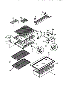 Separator And Shelves parts for Kenmore Refrigerator 253.9363080 (2539363080, 253 9363080) from AppliancePartsPros.com