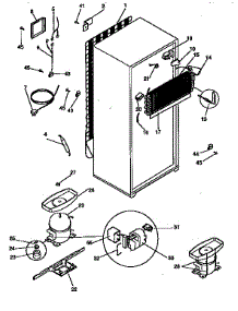 Unit Parts parts for Kenmore Refrigerator 253.9363081 (2539363081, 253 9363081) from AppliancePartsPros.com