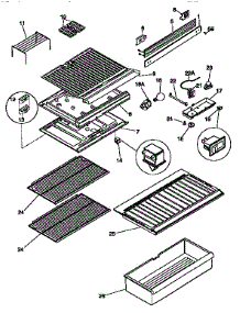 Shelves And Accessories parts for Kenmore Refrigerator 253.9363082 (2539363082, 253 9363082) from AppliancePartsPros.com