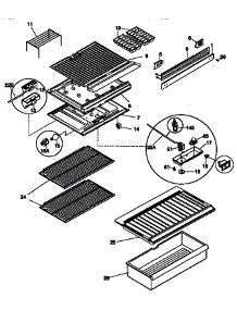 Shelves And Accessories parts for Kenmore Refrigerator 253.9363083 (2539363083, 253 9363083) from AppliancePartsPros.com