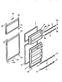 Doors parts for Kenmore Refrigerator 253.9366000 (2539366000, 253 9366000) from AppliancePartsPros.com