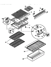Shelves And Accessories parts for Kenmore Refrigerator 253.9366005 (2539366005, 253 9366005) from AppliancePartsPros.com