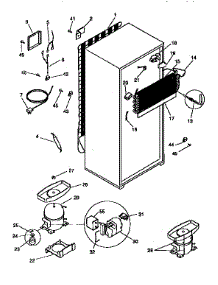 Unit Parts parts for Kenmore Refrigerator 253.9366012 (2539366012, 253 9366012) from AppliancePartsPros.com