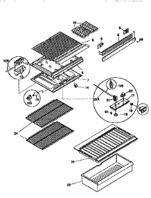 Shelves And Accessories parts for Kenmore Refrigerator 253.9366014 (2539366014, 253 9366014) from AppliancePartsPros.com