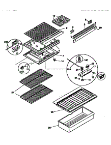 Shelves And Accessories parts for Kenmore Refrigerator 253.9366015 (2539366015, 253 9366015) from AppliancePartsPros.com