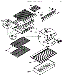 Shelves And Accessories parts for Kenmore Refrigerator 253.9366082 (2539366082, 253 9366082) from AppliancePartsPros.com