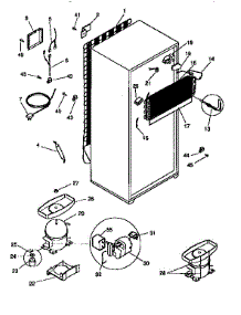 Unit Parts parts for Kenmore Refrigerator 253.9366082 (2539366082, 253 9366082) from AppliancePartsPros.com