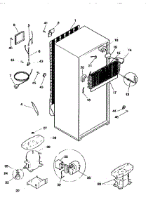 System parts for Kenmore Refrigerator 253.9366096 (2539366096, 253 9366096) from AppliancePartsPros.com