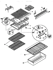 Shelves And Accessories parts for Kenmore Refrigerator 253.9366104 (2539366104, 253 9366104) from AppliancePartsPros.com