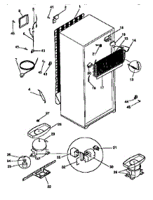 Unit Parts parts for Kenmore Refrigerator 253.9366105 (2539366105, 253 9366105) from AppliancePartsPros.com