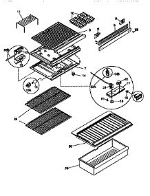 Shelves And Accessories parts for Kenmore Refrigerator 253.9366113 (2539366113, 253 9366113) from AppliancePartsPros.com
