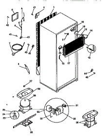 Unit Parts parts for Kenmore Refrigerator 253.9366115 (2539366115, 253 9366115) from AppliancePartsPros.com