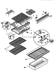 Shelves And Accessories parts for Kenmore Refrigerator 253.9366195 (2539366195, 253 9366195) from AppliancePartsPros.com