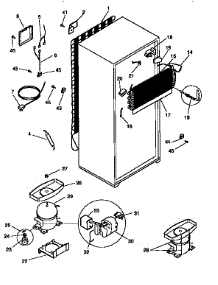 Unit Parts parts for Kenmore Refrigerator 253.9366202 (2539366202, 253 9366202) from AppliancePartsPros.com