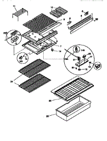 Shelves And Accessories parts for Kenmore Refrigerator 253.9366215 (2539366215, 253 9366215) from AppliancePartsPros.com