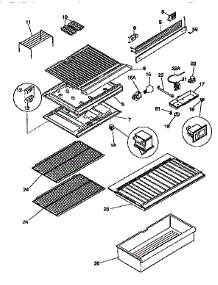 Shelves And Accessories parts for Kenmore Refrigerator 253.9366280 (2539366280, 253 9366280) from AppliancePartsPros.com