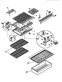 Shelves And Accessories parts for Kenmore Refrigerator 253.9366284 (2539366284, 253 9366284) from AppliancePartsPros.com