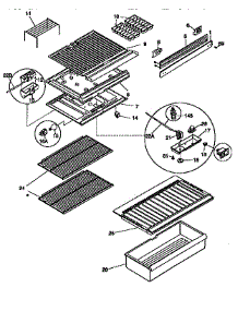 Shelves And Accessories parts for Kenmore Refrigerator 253.9366285 (2539366285, 253 9366285) from AppliancePartsPros.com