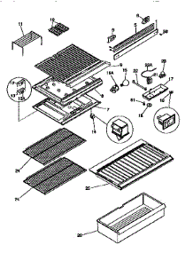Separator And Shelves parts for Kenmore Refrigerator 253.9366291 (2539366291, 253 9366291) from AppliancePartsPros.com