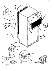 Unit Parts parts for Kenmore Refrigerator 253.9366401 (2539366401, 253 9366401) from AppliancePartsPros.com