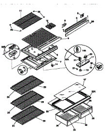Shelves And Accessories parts for Kenmore Refrigerator 253.9366422 (2539366422, 253 9366422) from AppliancePartsPros.com