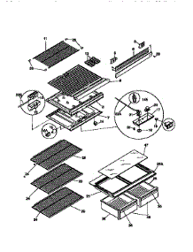 Shelves And Accessories parts for Kenmore Refrigerator 253.9366425 (2539366425, 253 9366425) from AppliancePartsPros.com