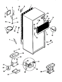 Unit Parts parts for Kenmore Refrigerator 253.9366441 (2539366441, 253 9366441) from AppliancePartsPros.com