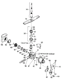 Pump And Motor parts for Kenmore Dishwasher 363.1441192 (3631441192, 363 1441192) from AppliancePartsPros.com
