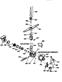 Motor Pump Mechanism parts for Kenmore Dishwasher 363.1444196 (3631444196, 363 1444196) from AppliancePartsPros.com