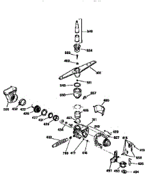 Motor Pump Mechanism parts for Kenmore Dishwasher 363.1444197 (3631444197, 363 1444197) from AppliancePartsPros.com