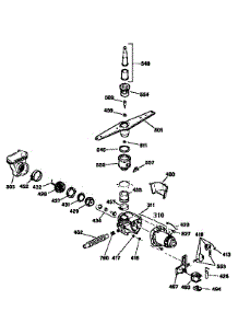 Motor Pump Mechanism parts for Kenmore Dishwasher 363.1444897 (3631444897, 363 1444897) from AppliancePartsPros.com