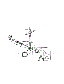 Motor-Pump Mechanism parts for Kenmore Dishwasher 363.14475790 (36314475790, 363 14475790) from AppliancePartsPros.com