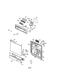 Escutcheon And Door Assembly parts for Kenmore Dishwasher 363.14475790 (36314475790, 363 14475790) from AppliancePartsPros.com