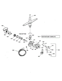 Motor-Pump Mechanism parts for Kenmore Dishwasher 363.14673100 (36314673100, 363 14673100) from AppliancePartsPros.com