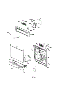 Escutcheon And Door Assembly parts for Kenmore Dishwasher 363.15165790 (36315165790, 363 15165790) from AppliancePartsPros.com