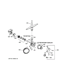 Motor-Pump Mechanism parts for Kenmore Dishwasher 363.15461792 (36315461792, 363 15461792) from AppliancePartsPros.com