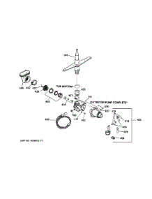 Motor-Pump Mechanism parts for Kenmore Dishwasher 363.15461793 (36315461793, 363 15461793) from AppliancePartsPros.com