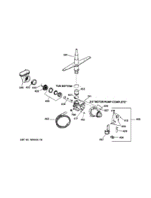 Motor-Pump Mechanism parts for Kenmore Dishwasher 363.15465795 (36315465795, 363 15465795) from AppliancePartsPros.com