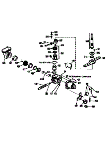 Motor Pump Mechanism parts for Kenmore Dishwasher 363.1554594 (3631554594, 363 1554594) from AppliancePartsPros.com