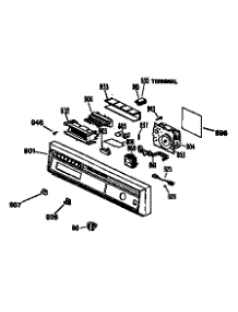 Escutcheon Assembly parts for Kenmore Dishwasher 363.1554594 (3631554594, 363 1554594) from AppliancePartsPros.com