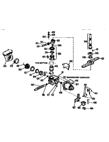 Motor Pump Mechanism parts for Kenmore Dishwasher 363.1554993 (3631554993, 363 1554993) from AppliancePartsPros.com