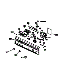 Escutcheon Assembly parts for Kenmore Dishwasher 363.1554994 (3631554994, 363 1554994) from AppliancePartsPros.com