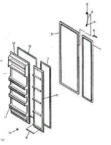 Door Parts parts for Kenmore Refrigerator 253.8489011 (2538489011, 253 8489011) from AppliancePartsPros.com