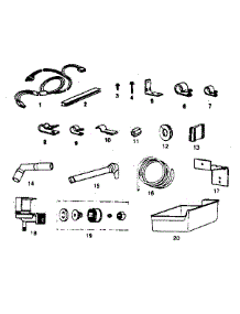 Ice Maker Installation Parts parts for Kenmore Refrigerator 253.8489181 (2538489181, 253 8489181) from AppliancePartsPros.com